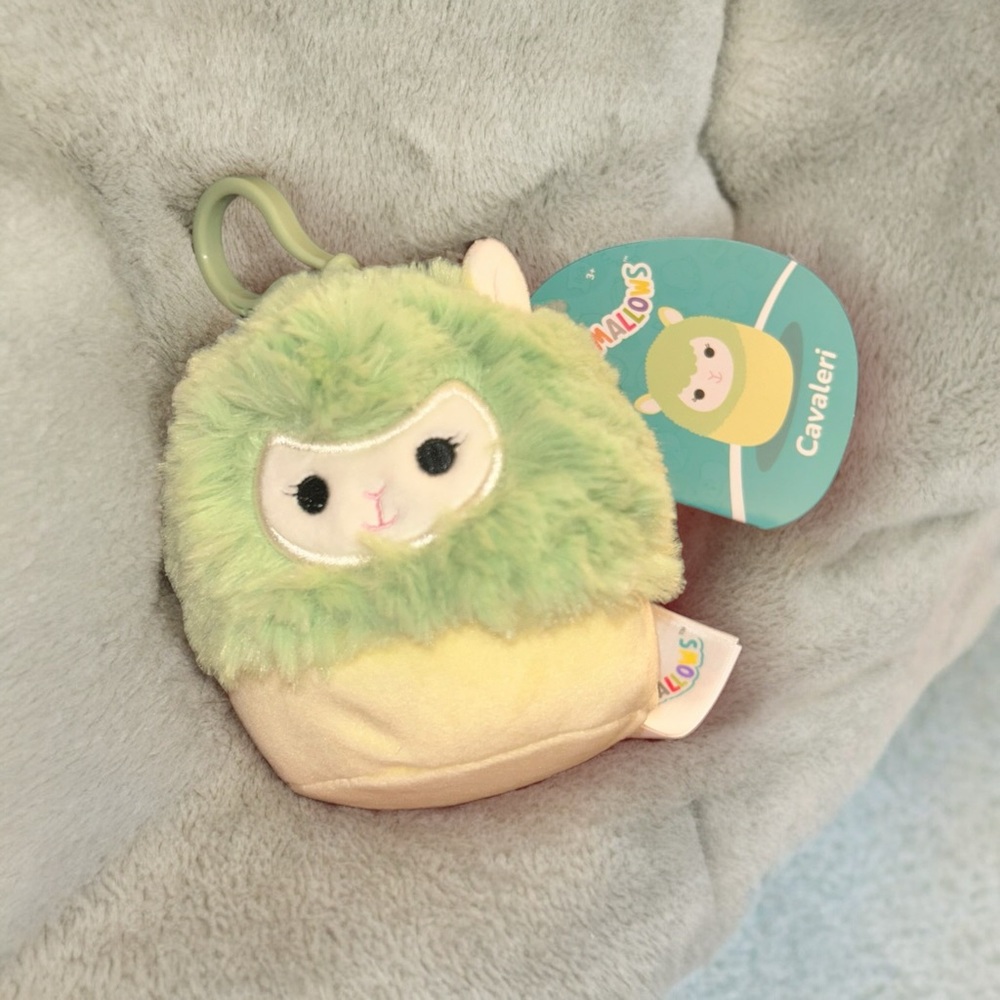 Squishmallows Cavaleri The Alpaca Fuzzy Clip